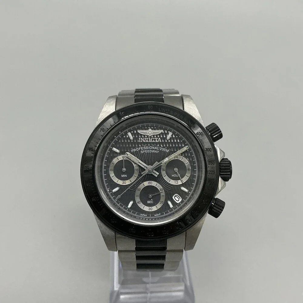 Invicta Professional 200M Speedway Mens Watch 39mm Stainless New Battery 6.75